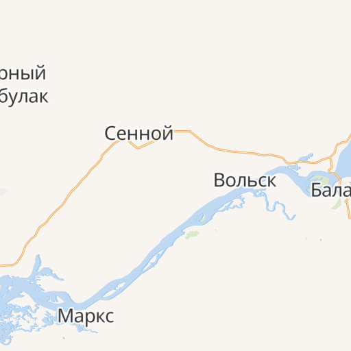 Саратов - Хвалынск: расстояние, маршрут, длина пути, карта