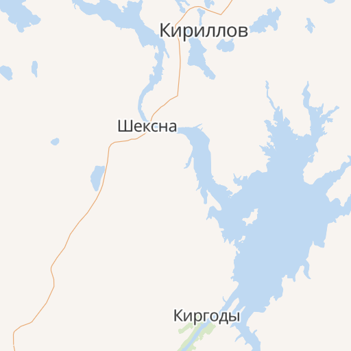 Рыбинск Белозерск карта.