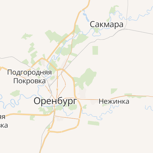 Карта где оренбург